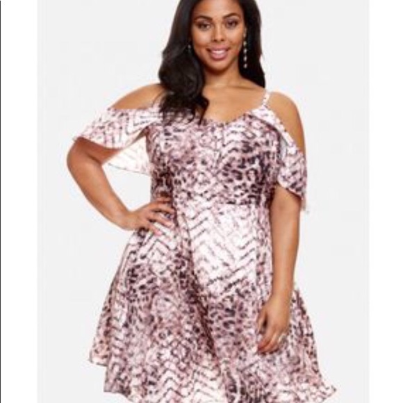 Fashion to Figure Dresses & Skirts - Fashion to Figure Leopard Print Dress Plus Size 1